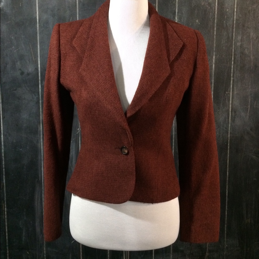 Vintage wool crop blazer from 1960s